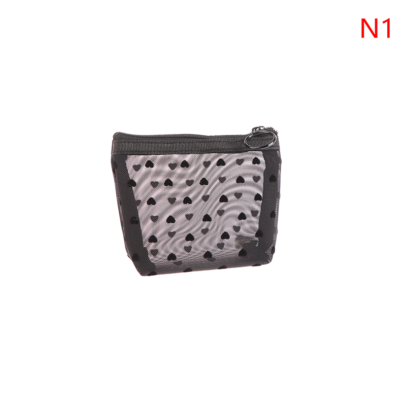 BK Xách Tay Lưới Trong Suốt Túi Mỹ Phẩm Phụ Nữ Đi Du Lịch Dây Kéo Make up Organizer Rửa Vệ Sinh Cá Nhân Vẻ Đẹp Lưu Trữ Túi Pouch