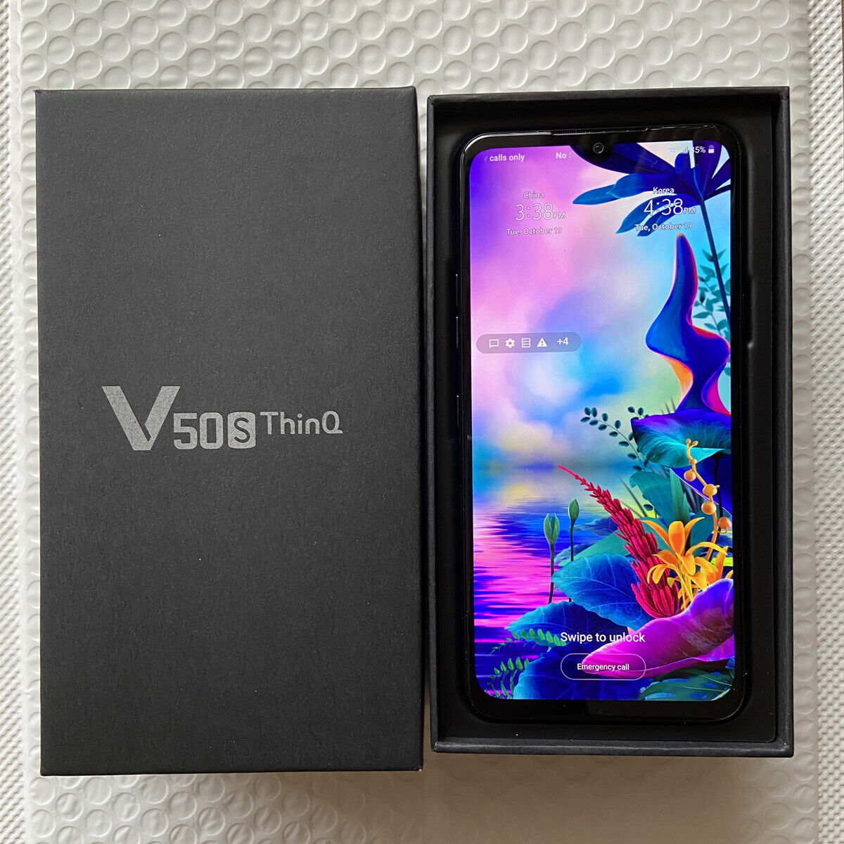 SDJHW LG V50S 5G ThinQ V510N สมาร์ทโฟน Android 8GB RAM 256GB ROM ปลดล็อคกล้อง 32MP เดิม 4G LTE ลายนิ้วมือ โทรศัพท์มือถือ FXJNS