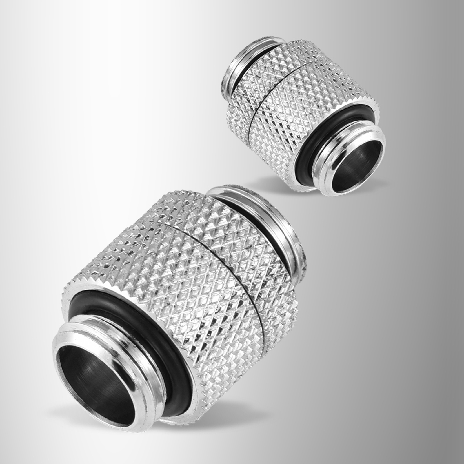 Garosa ciciglow Máy ​​làm mát nước Bộ chuyển đổi ống quay 360 độ Bộ chuyển đổi làm mát nước quay cho hệ thống làm mát nước máy tính Đen Bạc (Bạc) Giá 52,000 Đồng*Miễn phí vận chuyển
