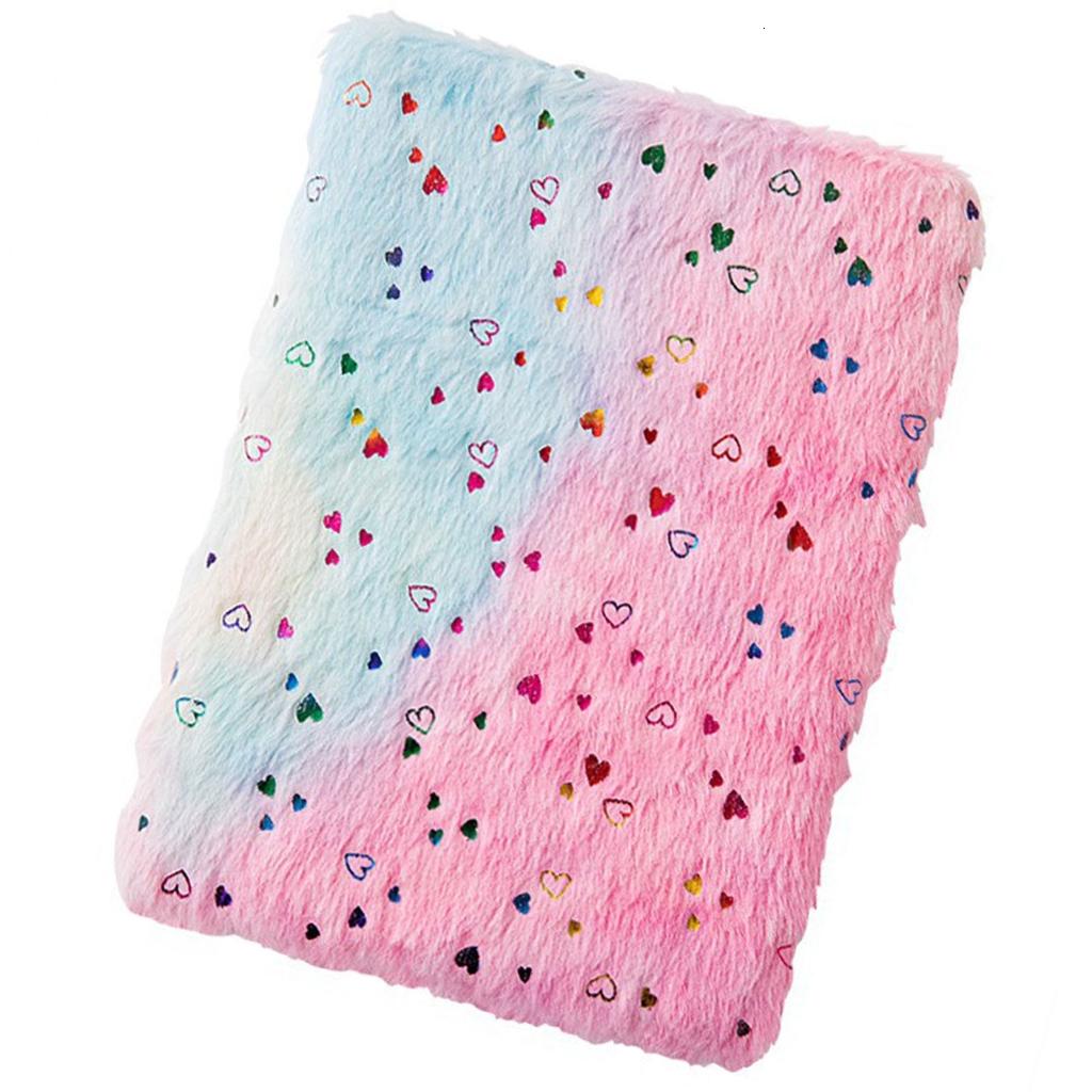 2 Pcs Plush Notebook Stationery Notebook A 4 Journal Notepads Travel Notebook - 1