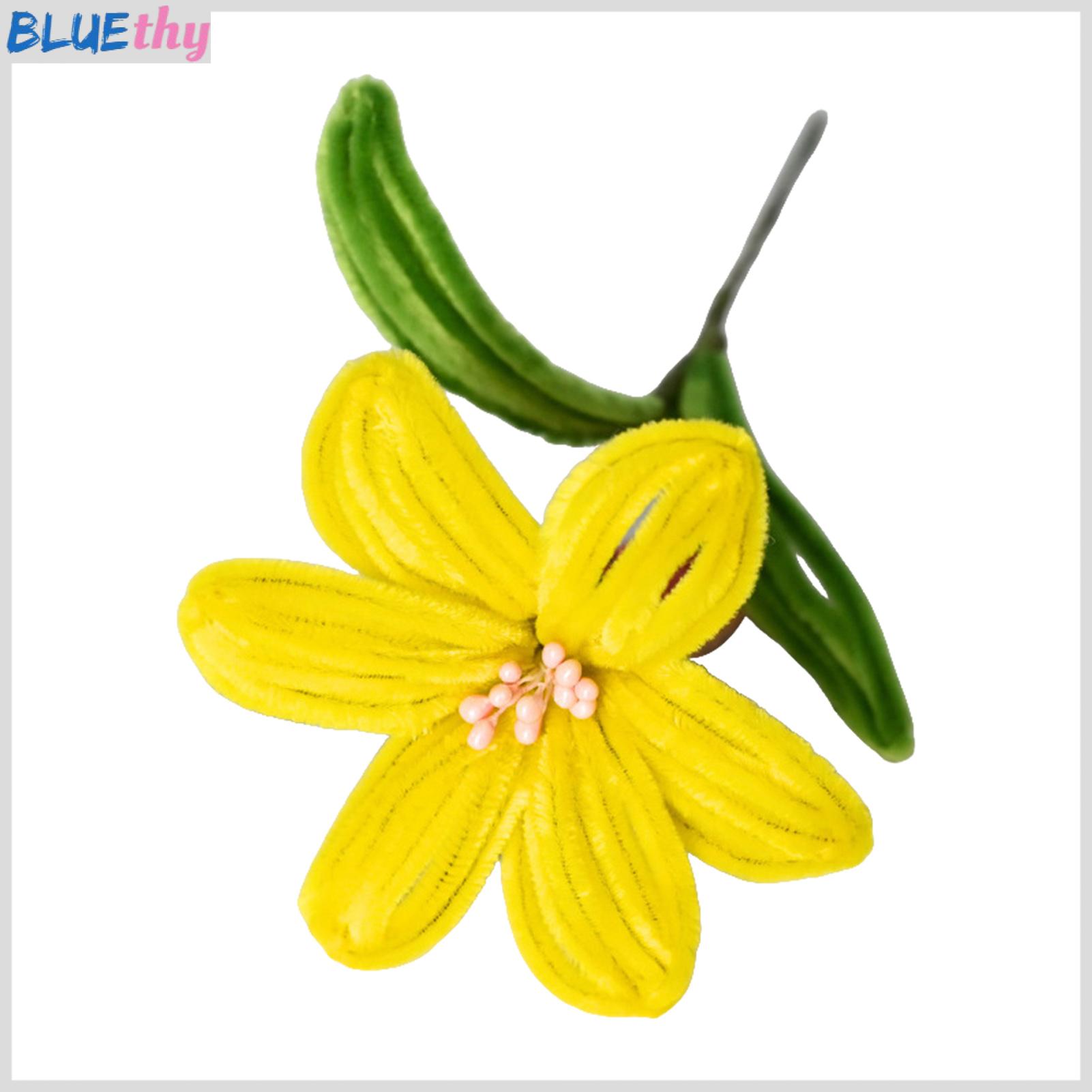 Bluethy Durable Artificial Flowers Reusable Pipe Cleaner Craft Handmade Artificial Lily Flower Pipe Cleaner Craft – Valentine’s Day Gift for Women Mom Grandma Girlfriend – Birthday Mother’s Day