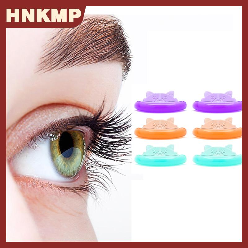 HNKMP 5 cặp keo miễn phí Silicone Hình Con Mèo lông mi Perm miếng dính lông mi que lá chắn nâng 3D lông mi Curler Applicator công cụ