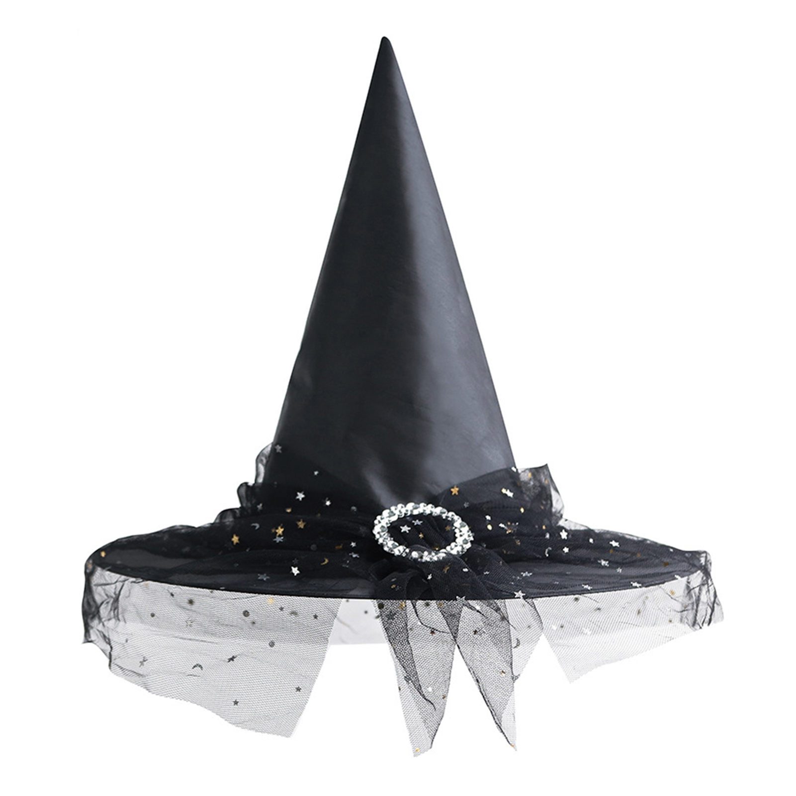 microgood Eye-catching Halloween Witch Hat Soft Comfortable Adult Children