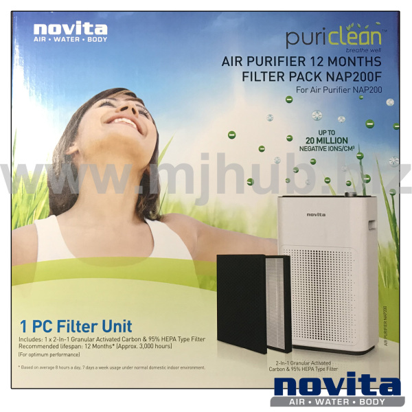 Novita NAP200 Air Purifier 12 Months Filter Pack Singapore
