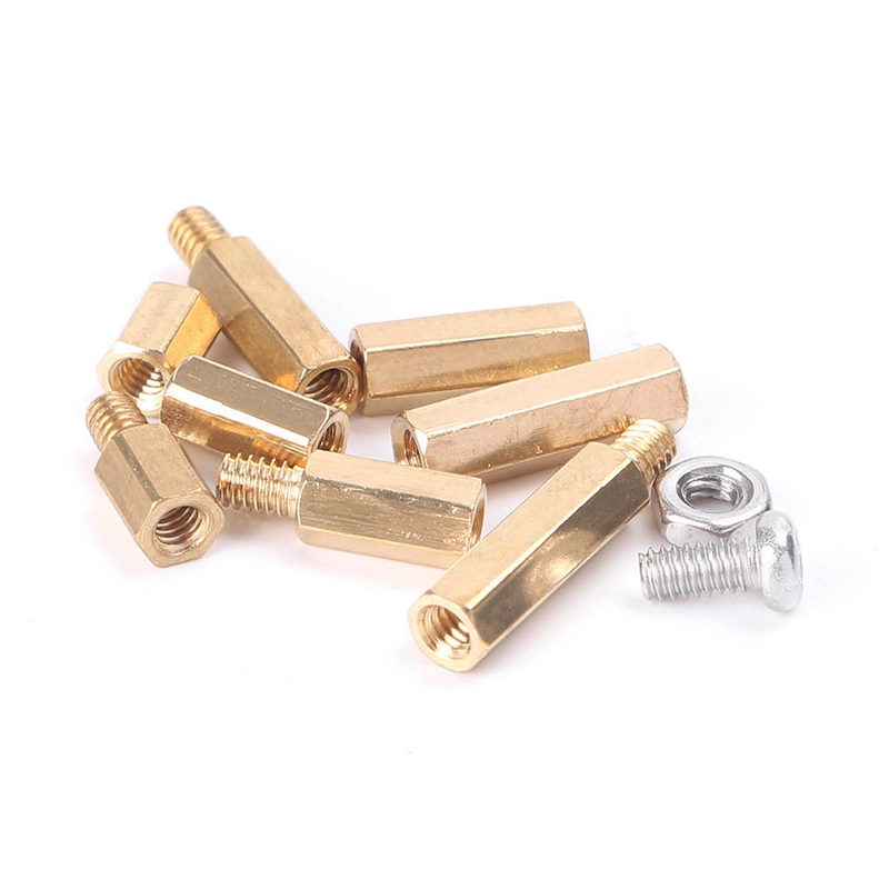 300X Brass M2 Hex Column Standoff Support Spacer Screw Nut Assortment Kit