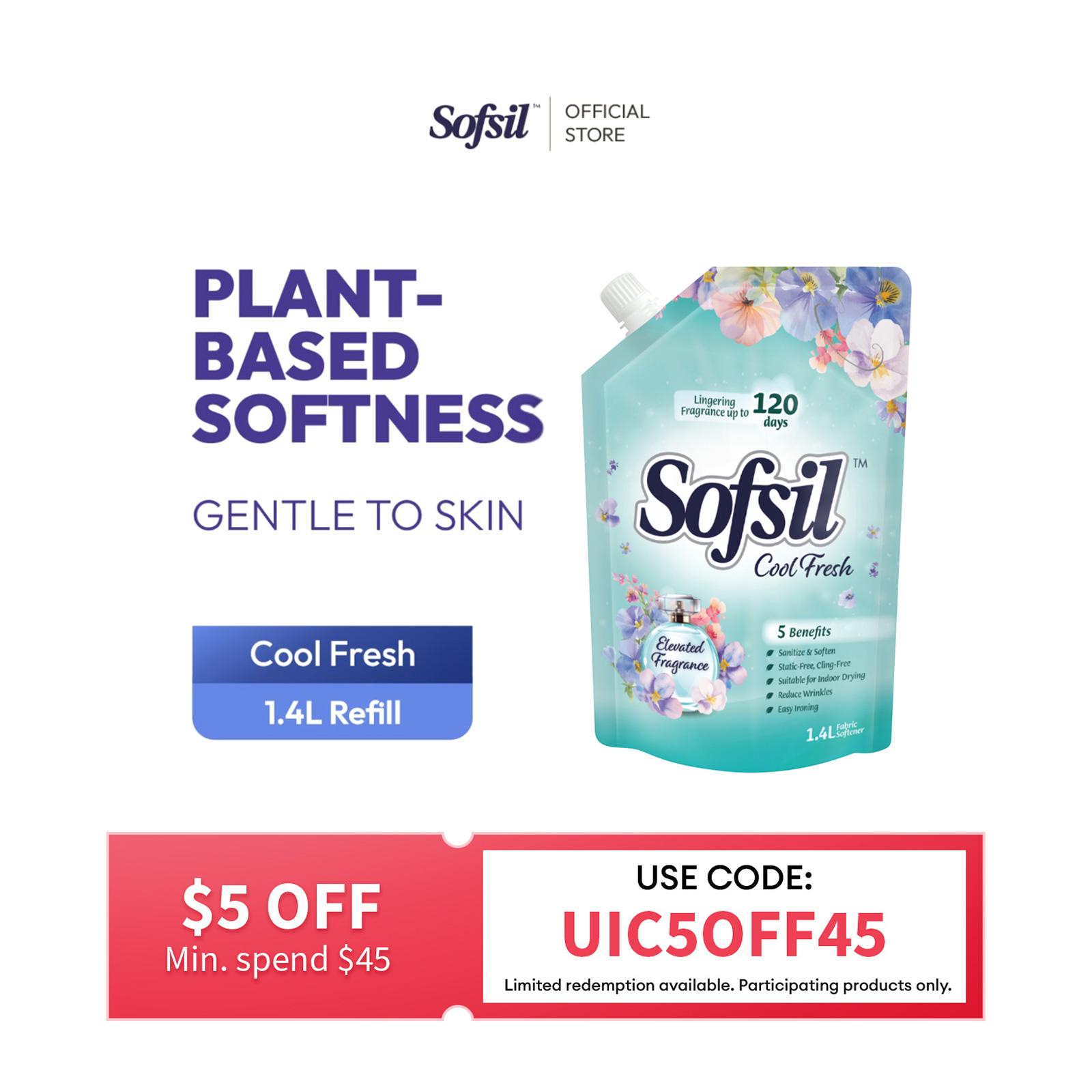 Sofsil Fabric Softener (Cool Fresh) Refill 1.4L