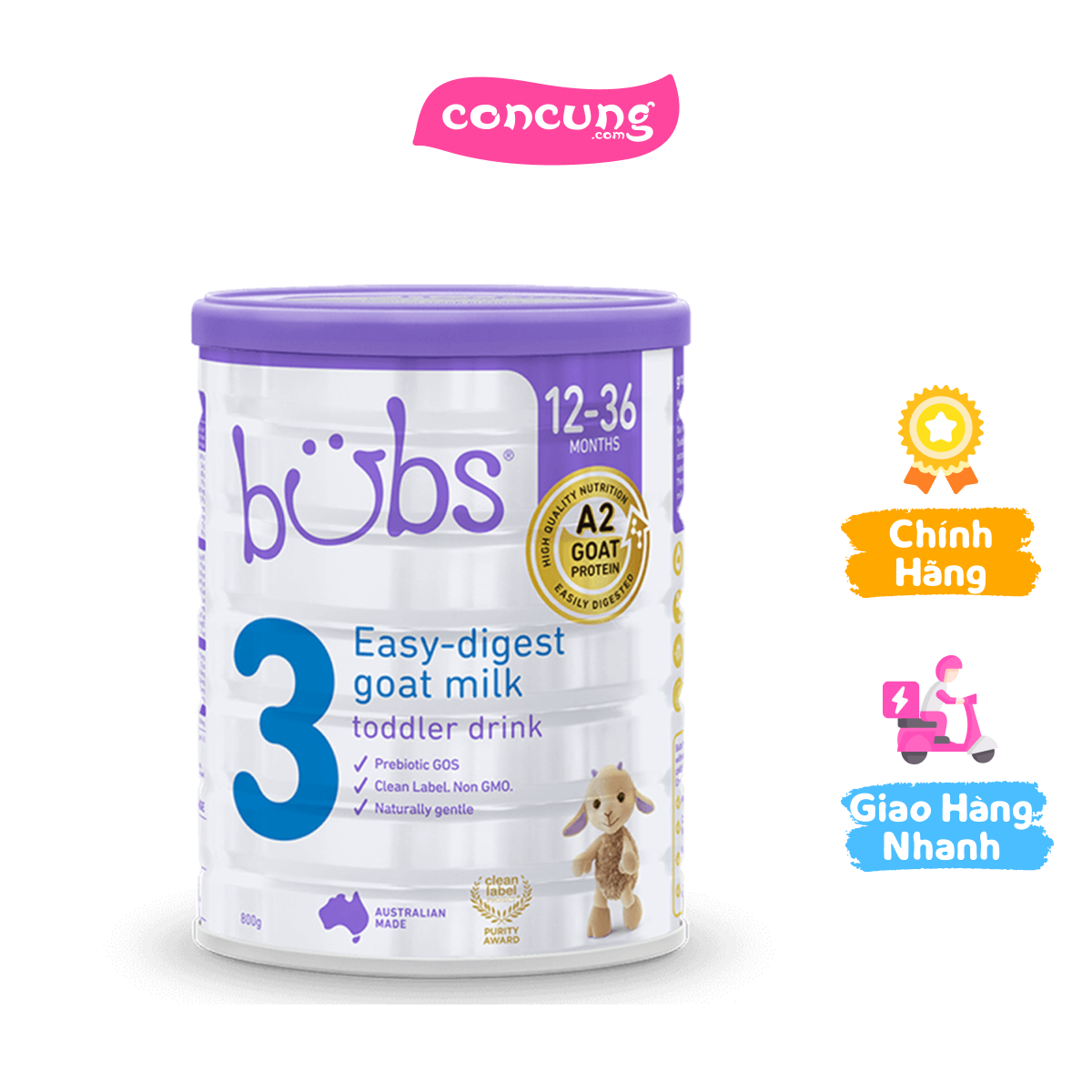 Sữa dê Bubs Goat 800g số 3