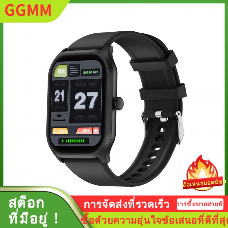 LZD ZL77J นาฬิกากีฬาบลูทูธสร้อยข้อมืออัจฉริยะ 2.01 หน้าจอขนาดใหญ่วัดอัตราการเต้นหัวใจความดันโลหิตเพลงนาฬิกามัลติฟังก์ชั่น ราคา 699 บาท*ส่งฟรี