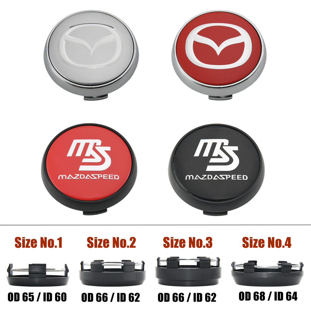4ตัว 65มม ฝาปิดดุมล้อ mazda ฝาปิดดุมล้อ 66มม ฝาครอบล้อมาสด้า 68มม ฝาดุมล้อ ราคา 312 บาท*ส่งฟรี