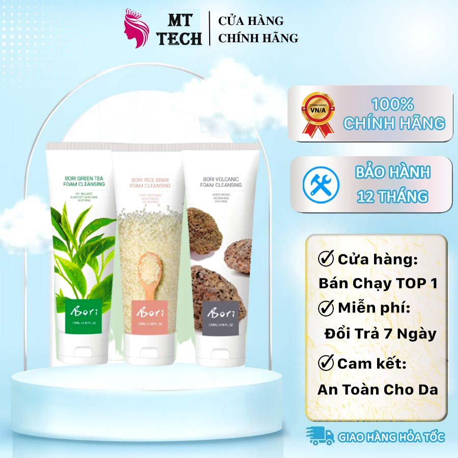 Sữa rửa mặt cám gạo trà xanh hàn quốc dùng cho gia đình spa thẩm mỹ viện.