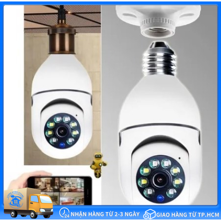 [camera bóng đèn] Camera WIFI Yoosee Bóng Đèn 8 LED thế hệ mới 3.0MP - xoay 360 độ, xem đêm có màu, mẫu mớidsac -chaepstore99fjjj