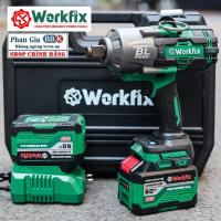 [BH 24 THÁNG] Máy Siết Bulong 2100Nm Workfix Siêu Khỏe Đầu 3/4 15CELL Mở Vặn Ốc Xe Tải Ô Tô