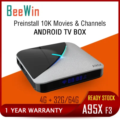 A95X F3 Air 10000 Channels & Movies Android Box 9.0 S905X3 4G+32/64G 4K Quad Core 64bit