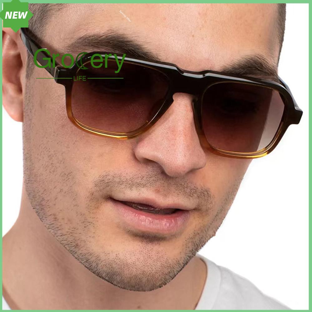 GROCERY LIFE Mùa hè Kính mắt Đại Dương Trong Suốt Kính râm Sắc thái hoài cổ Kính râm cổ điển Sunnies bãi biển