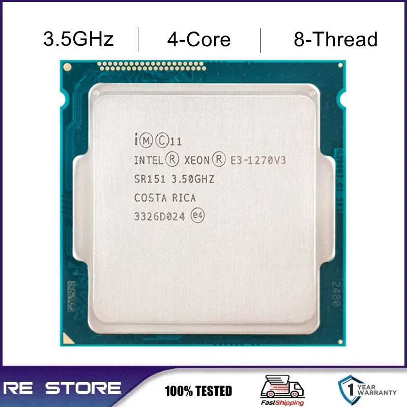 【Hot item】 Intel Xeon E3 1270 V3 1270V3 3.5GHz LGA 1150 cpu processor