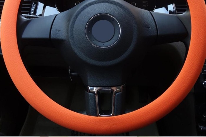 Sarung Setir Mobil Cover Stir Mobil Universal Bahan Karet Silicon elastis 30-40cm 38cm 40cm silicone steering wheel cover - Cokelat Harga  19,542 Ringgit*Penghantaran Percuma