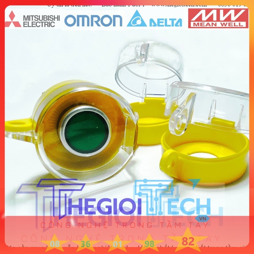 Mác Ghi Tên Gắn Tủ Điện Phi 22 Nhãn Nút Nhấn Emergency Stop, Chụp Bảo Vệ, Nắp Bảo Vệ Nút Dừng Khẩn Cấp combo 5 cái - Chụp Bảo Vệ