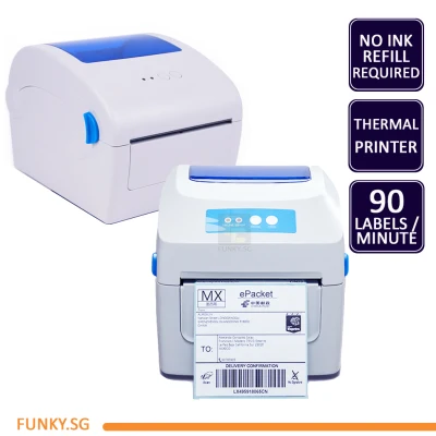 Thermal Printer GP1324D for Shipping Labels, Waybill barcode label sticker No Ink. Packing Essentials