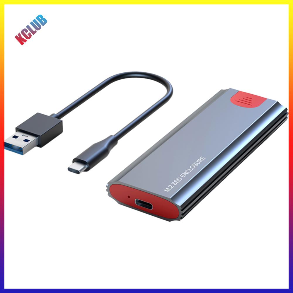 M.2 NGFF NVME SSD Enclosure External Case USB3.1 Gen2 SSD Disk Box 10Gbps SSD Hard Disk Drive Case for NVMe SSD Size 2230/2242/2260/2280 ราคา 402 บาท*ส่งฟรี