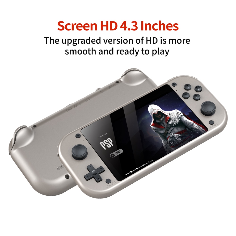เครื่องเกมพกพา Portable gaming console เครื่องเล่นเกมส์แบบพกพา BOYHOM M17 Retro Handheld Video Game Console Open Source Linux System 4.3 Inch IPS Screen Portable Pocket Video Player 64GB เกมพกพา เครื่องเล่นเกม M17 retro ราคา 1,740 บาท*ส่งฟรี