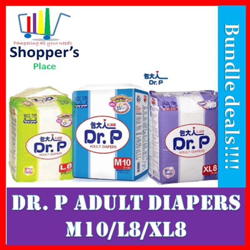 Buy Dr. P Adult Diapers M10/L8/XL8 Singapore