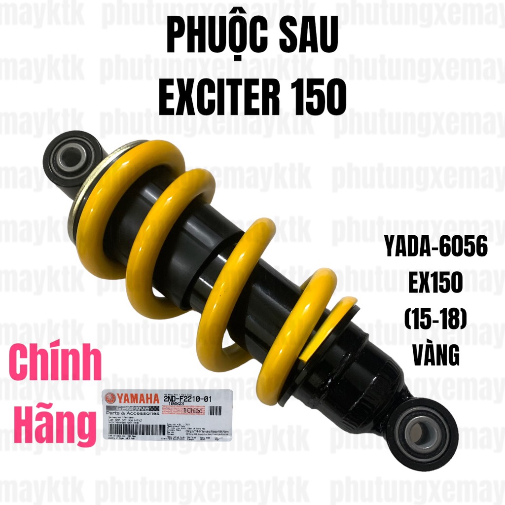 [Chính hãng Yamaha]YADA-6056-Phuộc sau-EX150(15-18) Vàng CHÚ Ý BÁN 1 CÂY