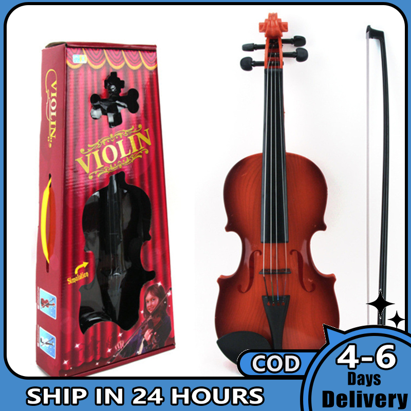 Simulated Violin Musical Instrument For Kids Beginner Adjustable Strings