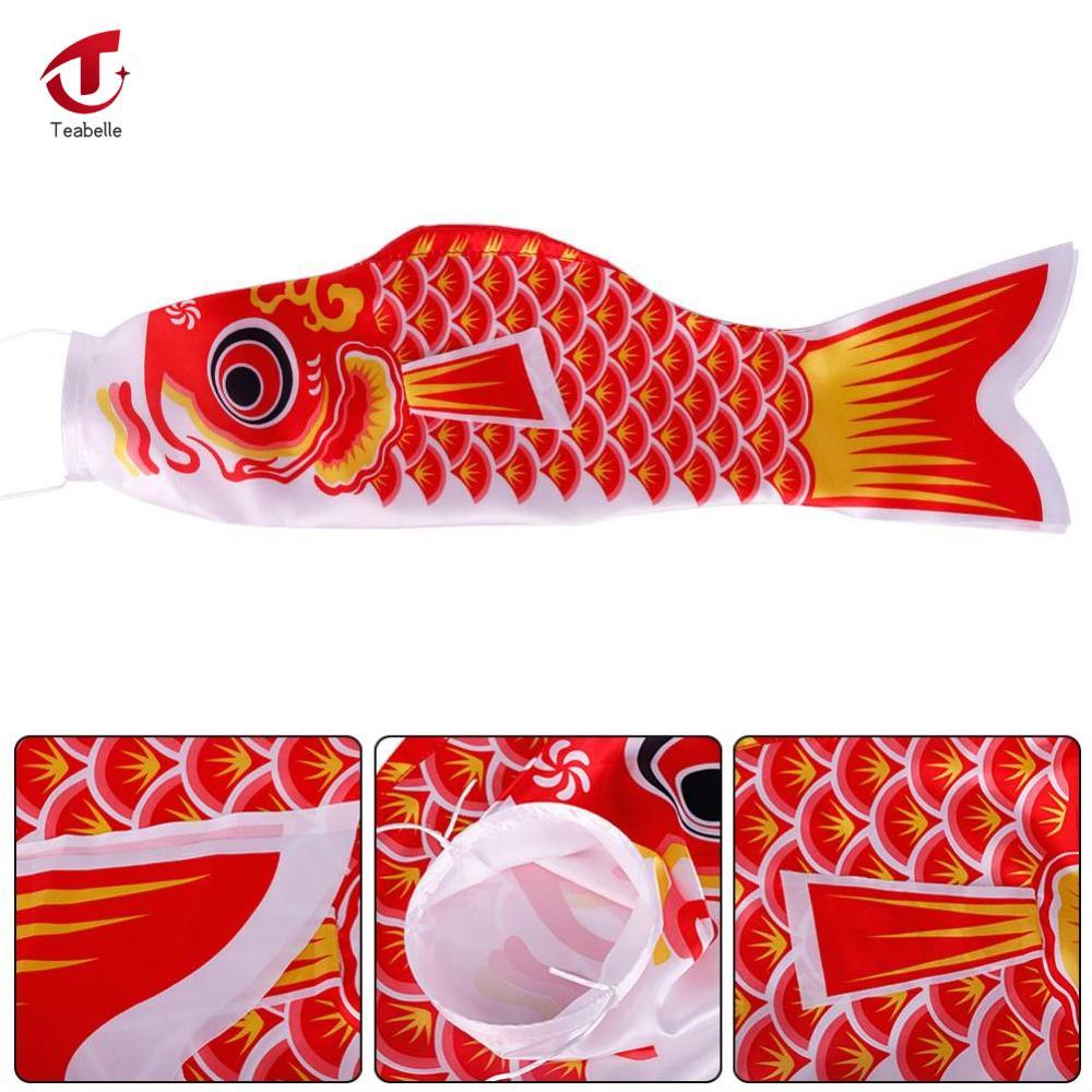 40cm Koi Nobori Carp Wind Sock Koinobori Fish Flag Yard Hanging Decor ราคา 63 บาท*ส่งฟรี