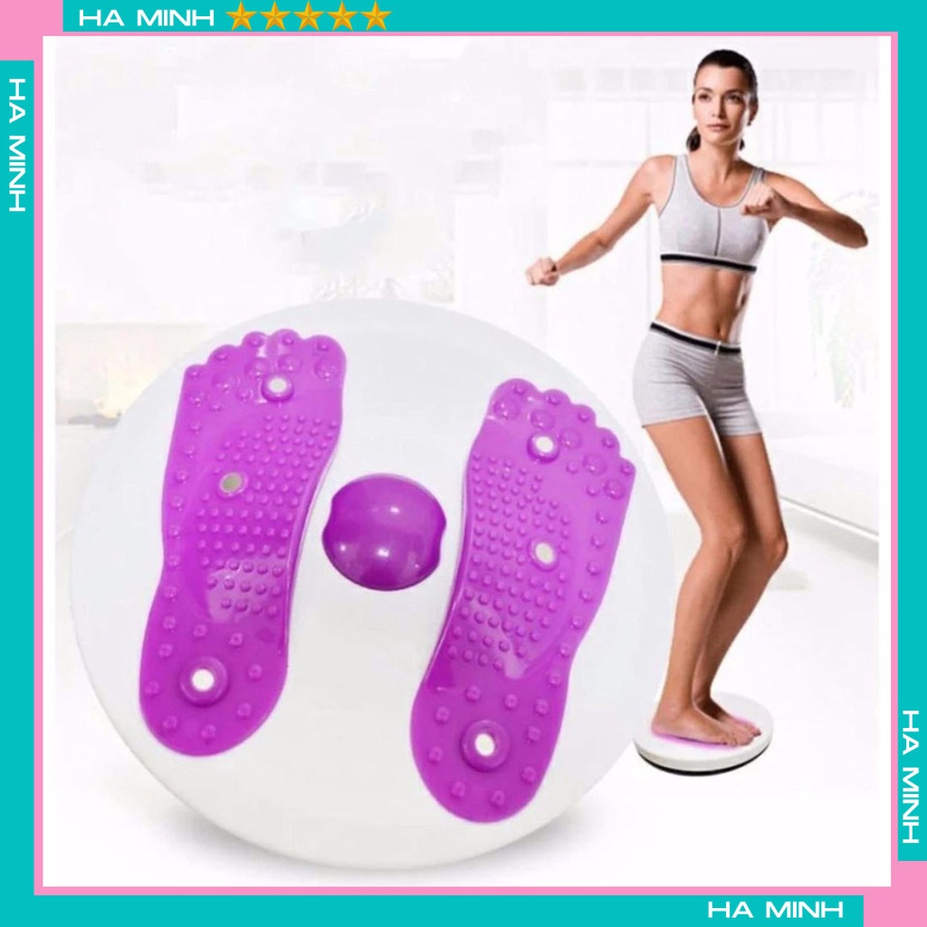 Bàn Xoay Eo Có Bàn Chân, Xoay Eo Giảm Cân - Thiết bị xoay eo thiết bị tập thể dục tiện lợi Làm Đẹp Tại Nhà