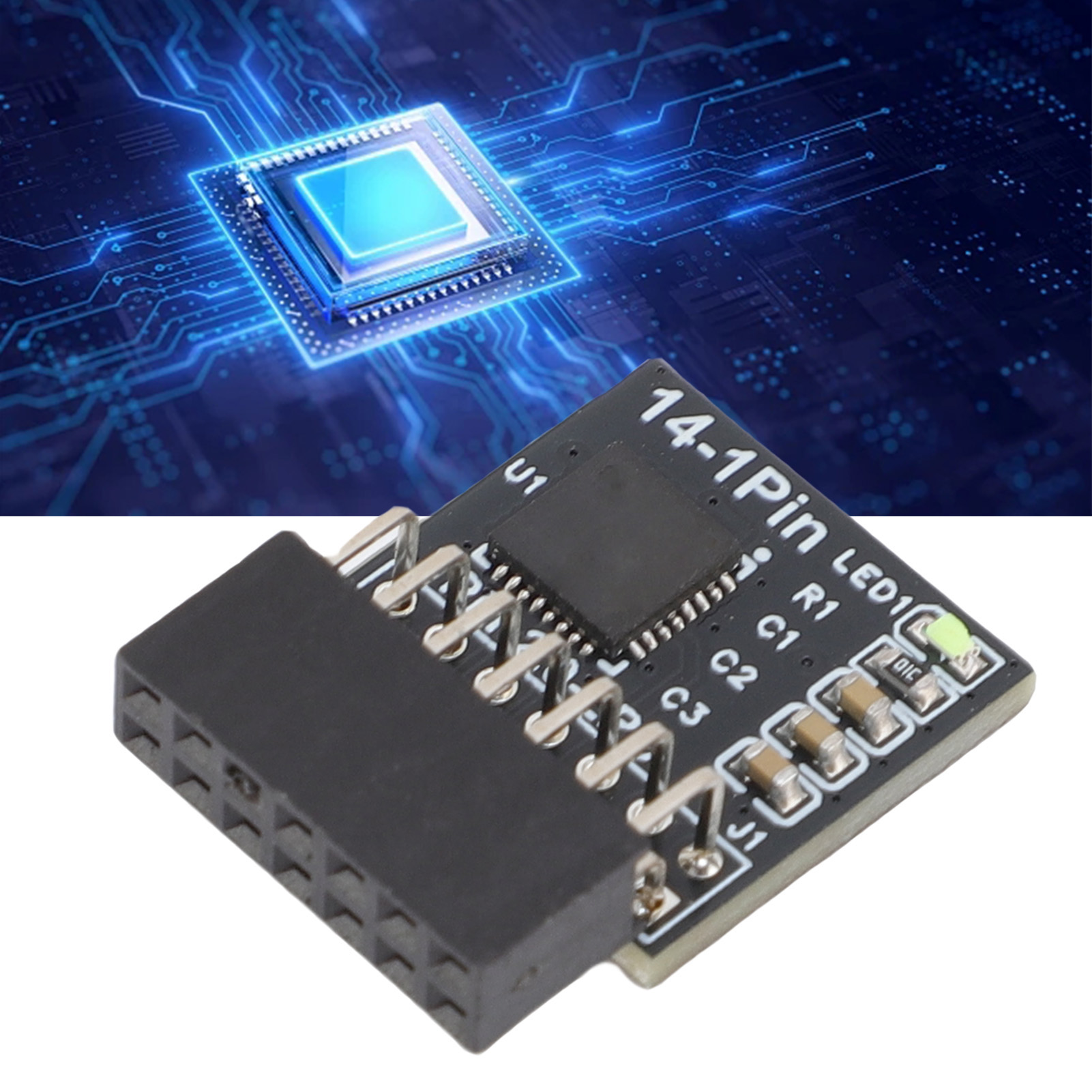 Tpm2.0 mô-đun 14-1pin tpm2.0 mô-đun độc lập Bộ vi xử lý cho máy tính