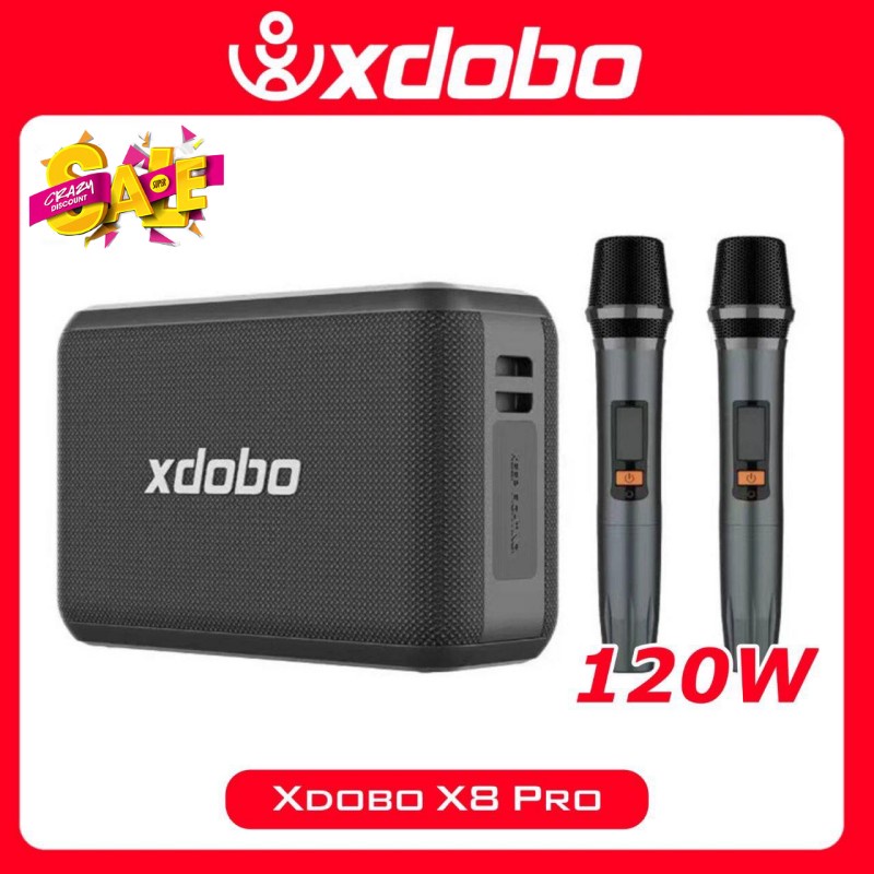 Xdobo X8 Pro 120W Bluetooth speaker portable wireless subwoofer bass stereo music sound system power bank remote control ราคา 3,450 บาท*ส่งฟรี