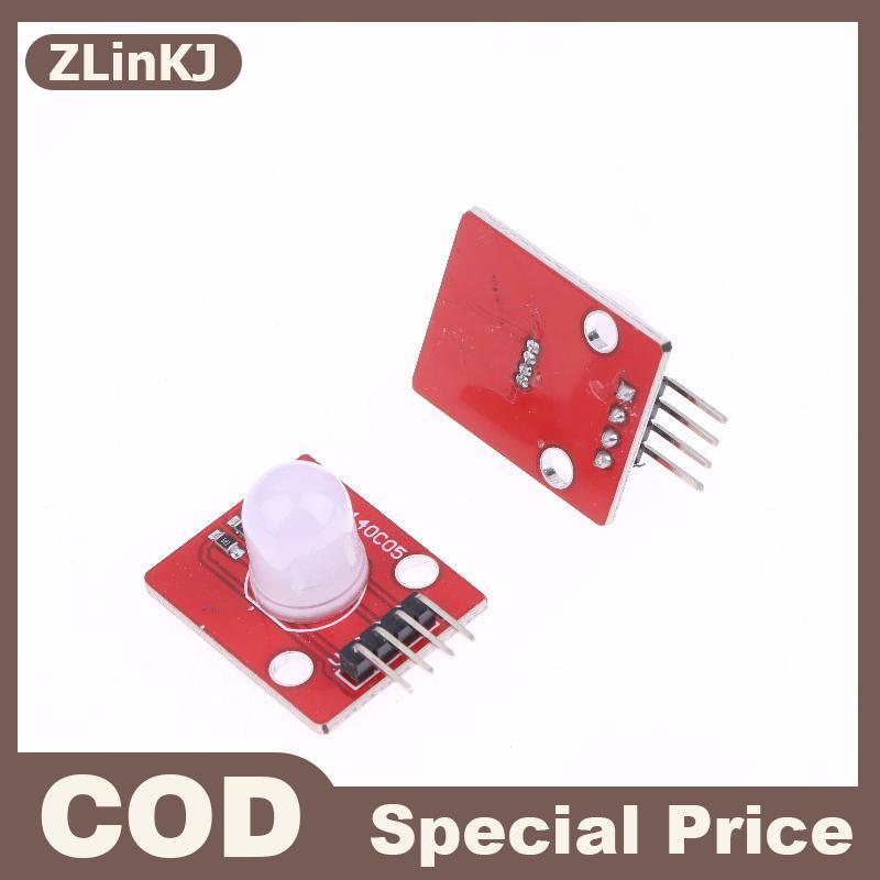 ZLinKJ 5ชิ้น10มม. สีเต็มรูปแบบเข้ากันได้กับ RGB LED Module140C5บล็อกอาคารอิเล็กทรอนิกส์สำหรับ arduinos ชุดเริ่มต้น DIY ราคา 65 บาท*ส่งฟรี
