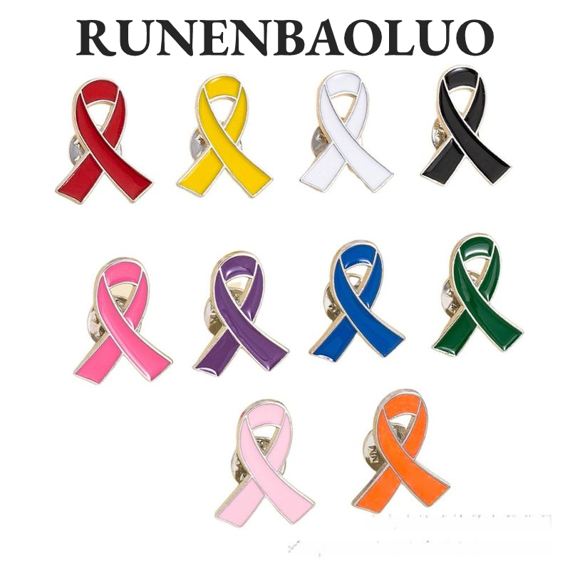 RUNENBAOLUO Awareness Ribbon Pin Badge for Charity Events and Social Causes - Symbolic Alloy Enamel Lapel Pins Giá 53,000 Đồng*Miễn phí vận chuyển