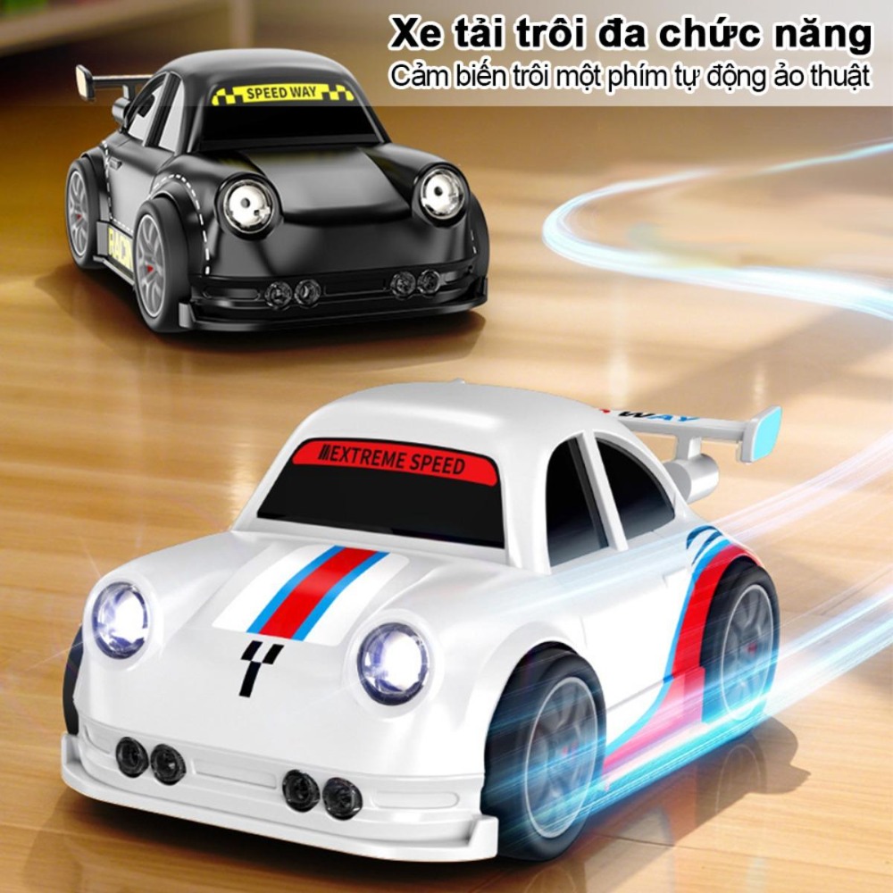 Xe mini hot trend drift phong cách, cảm biến thông minh theo tay, giúp trẻ vui chơi tương tác, phù hợp dùng nhà ngoài trời, tặng bé trai