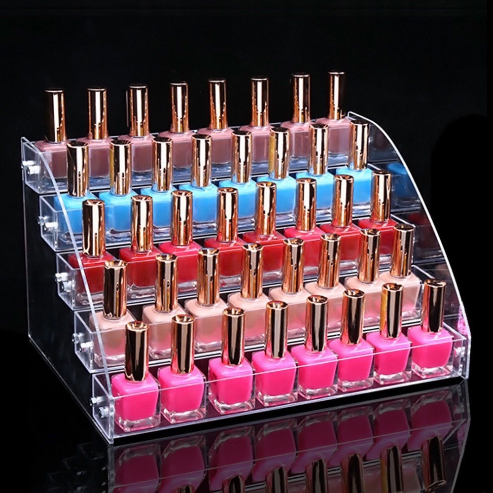Kệ mica trưng bày sơn móng tay, kệ đựng đồ nail .Mica