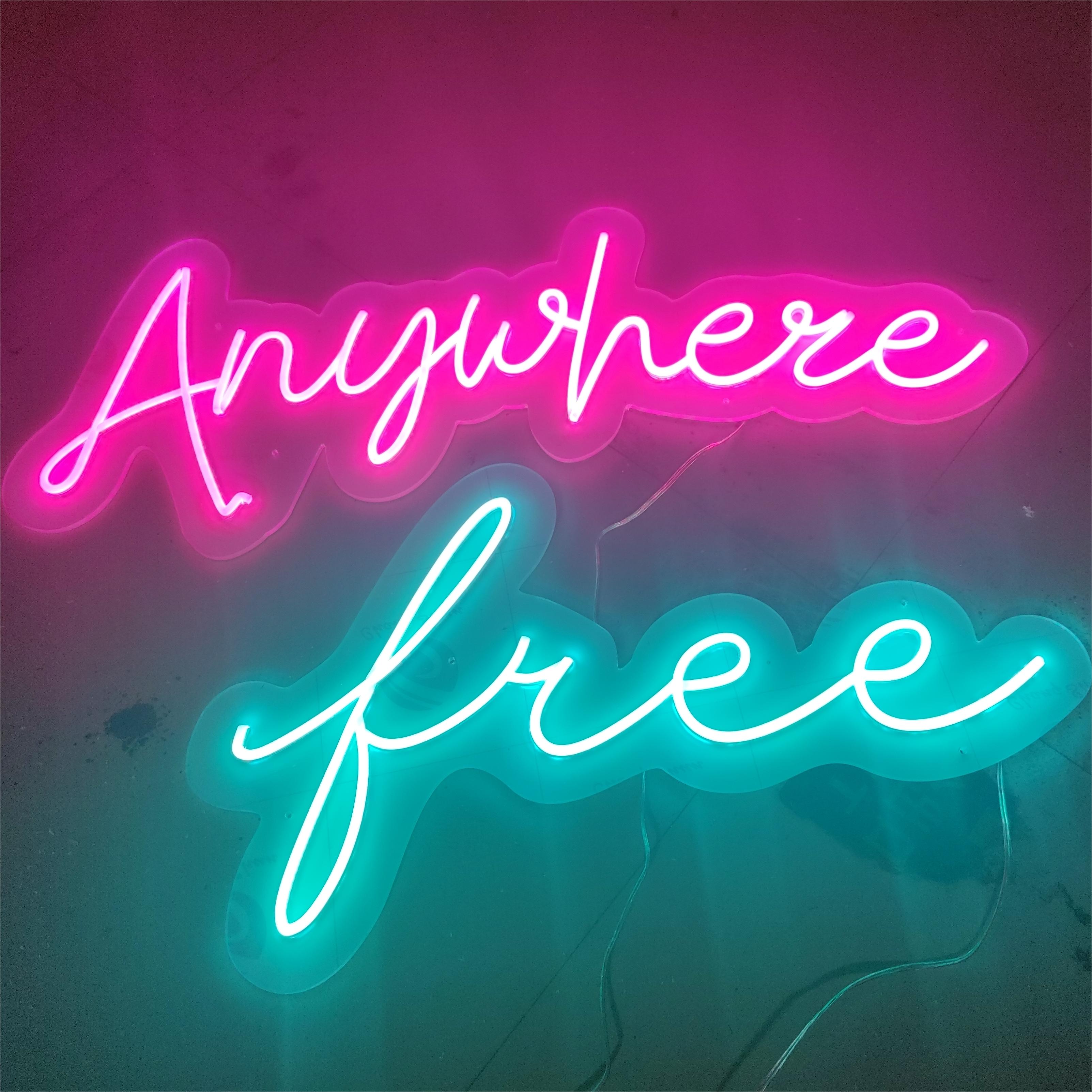 【Seasonal Sale】 Customized LED neon sign board store outdoor signage custom design. LED3d letters stainless steel backlit letters