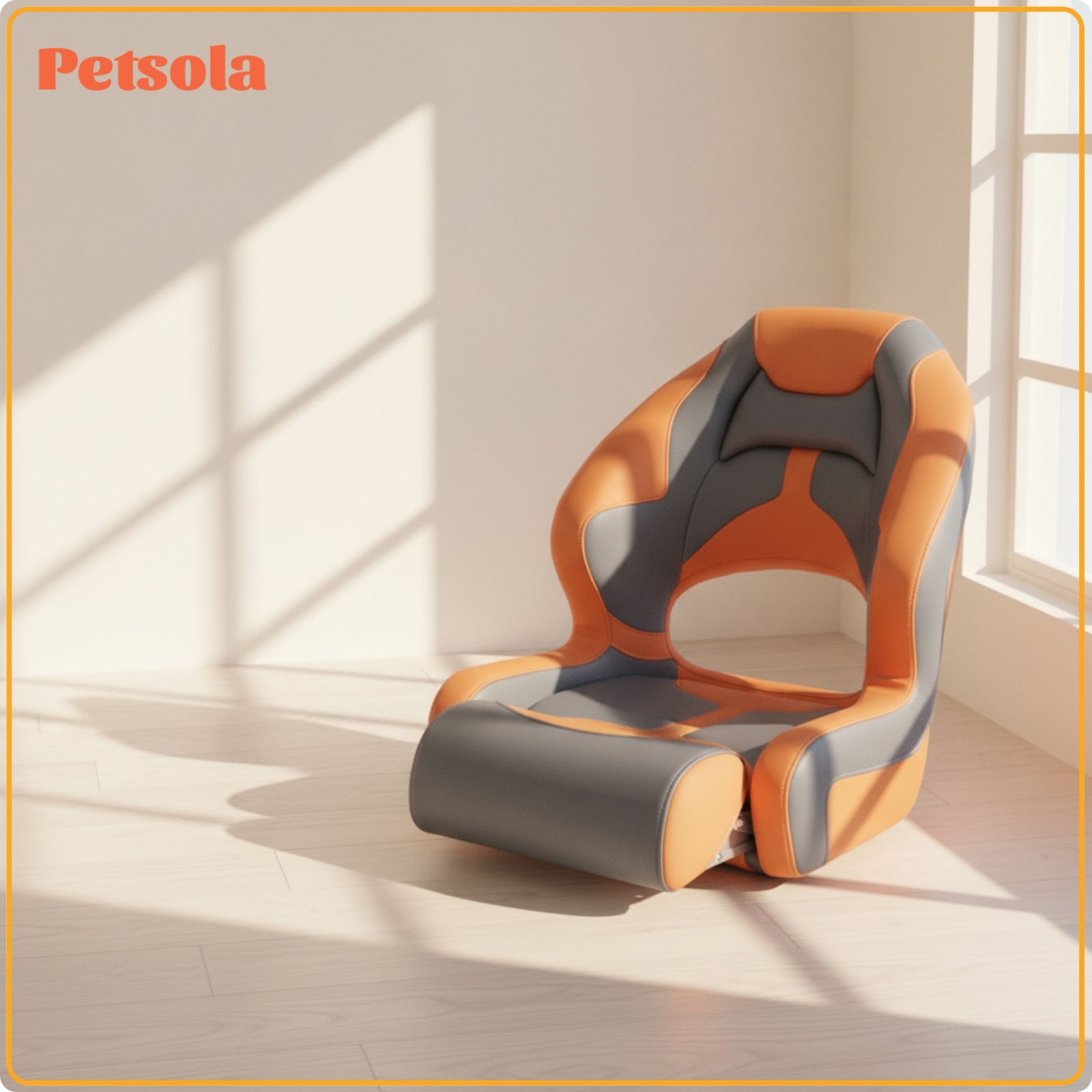 petsola Padded Marine Seat with Cutout Rust-Resistant Boat Seat with Aluminum Hinges Long-Lasting Long-Lasting for Captains, Boaters, Anglers, Boats, Helm Stations, Yachts ราคา 21,333 บาท*ส่งฟรี