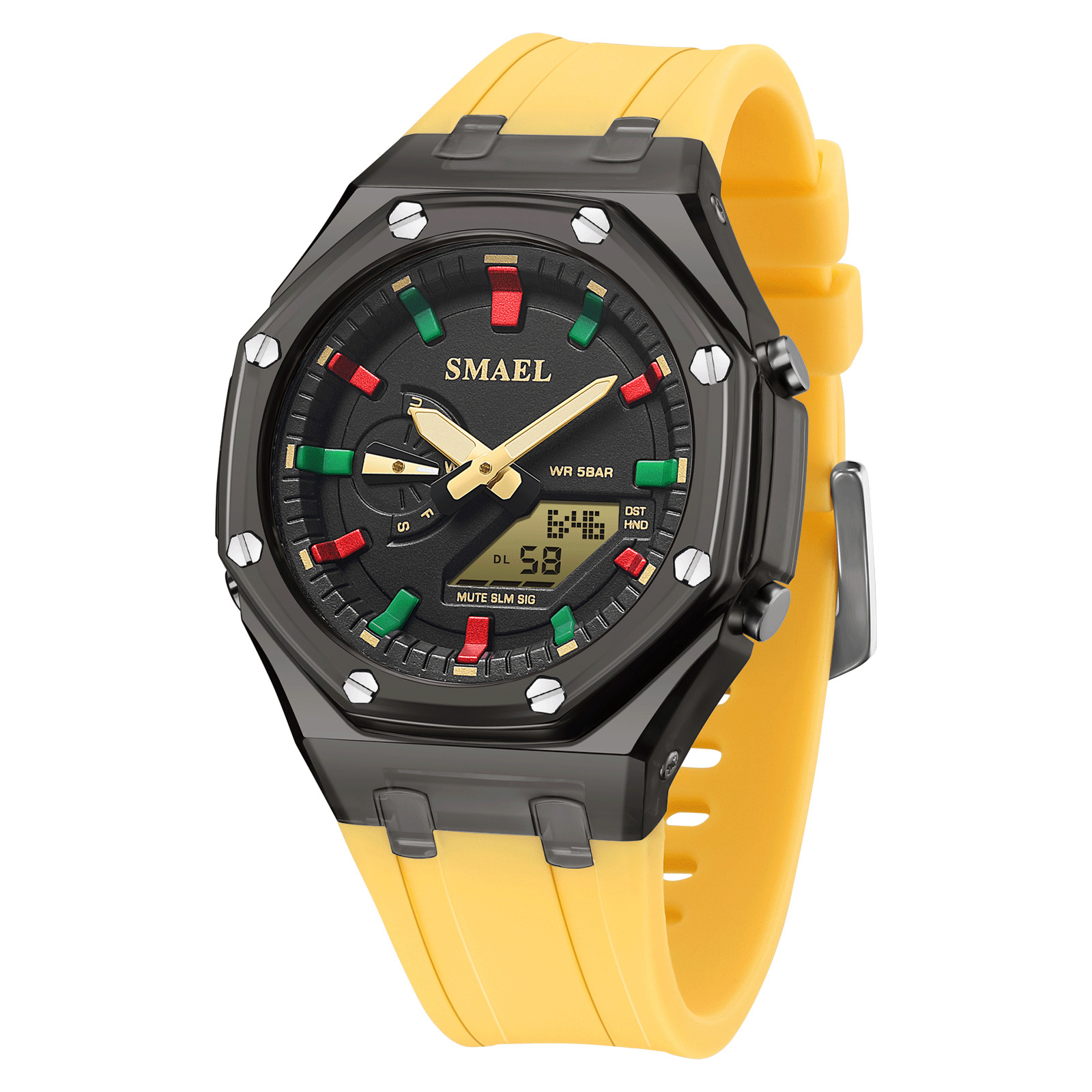 Smael Smael Multifunctional Sports Electronic Watch Couple Waterproof Dual Display Fashion Student Electronic Watch 8088