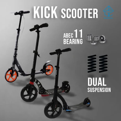 [6 Months Warranty] Scooter foldable kick scooter for kids to adult