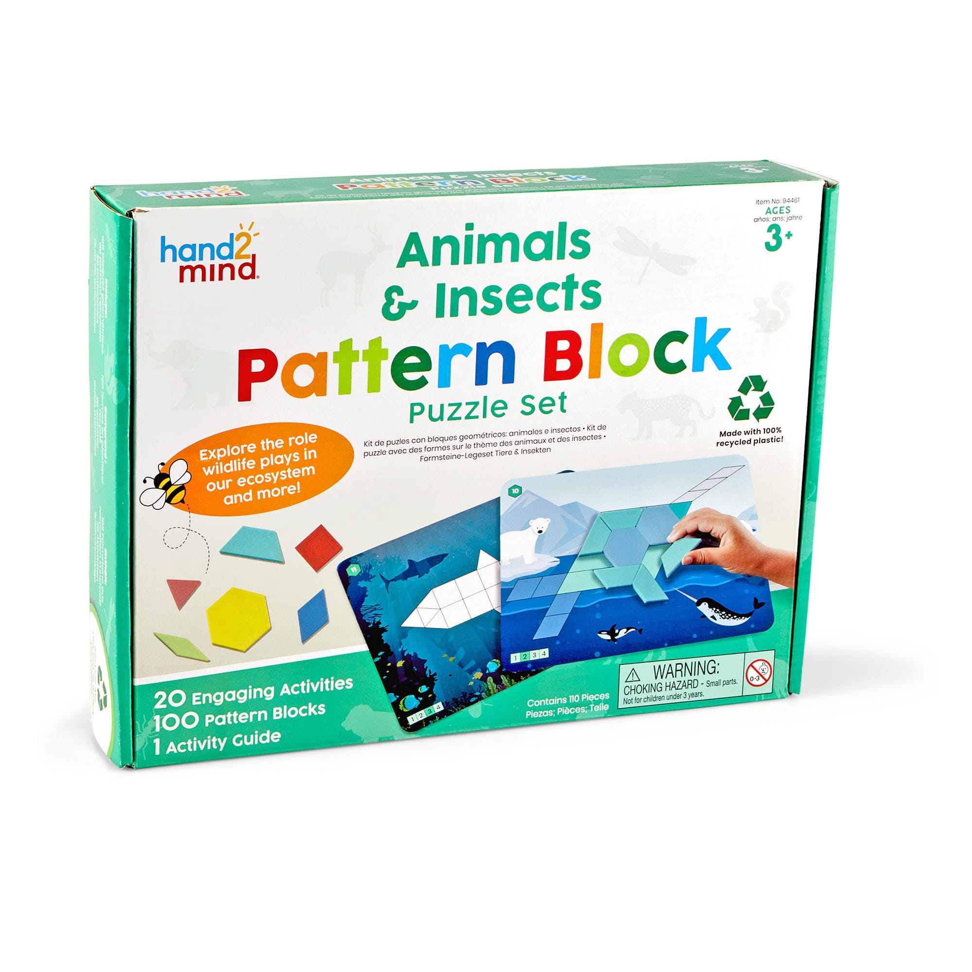 Learning Resources - Animals & Insects Pattern Block Puzzle Set