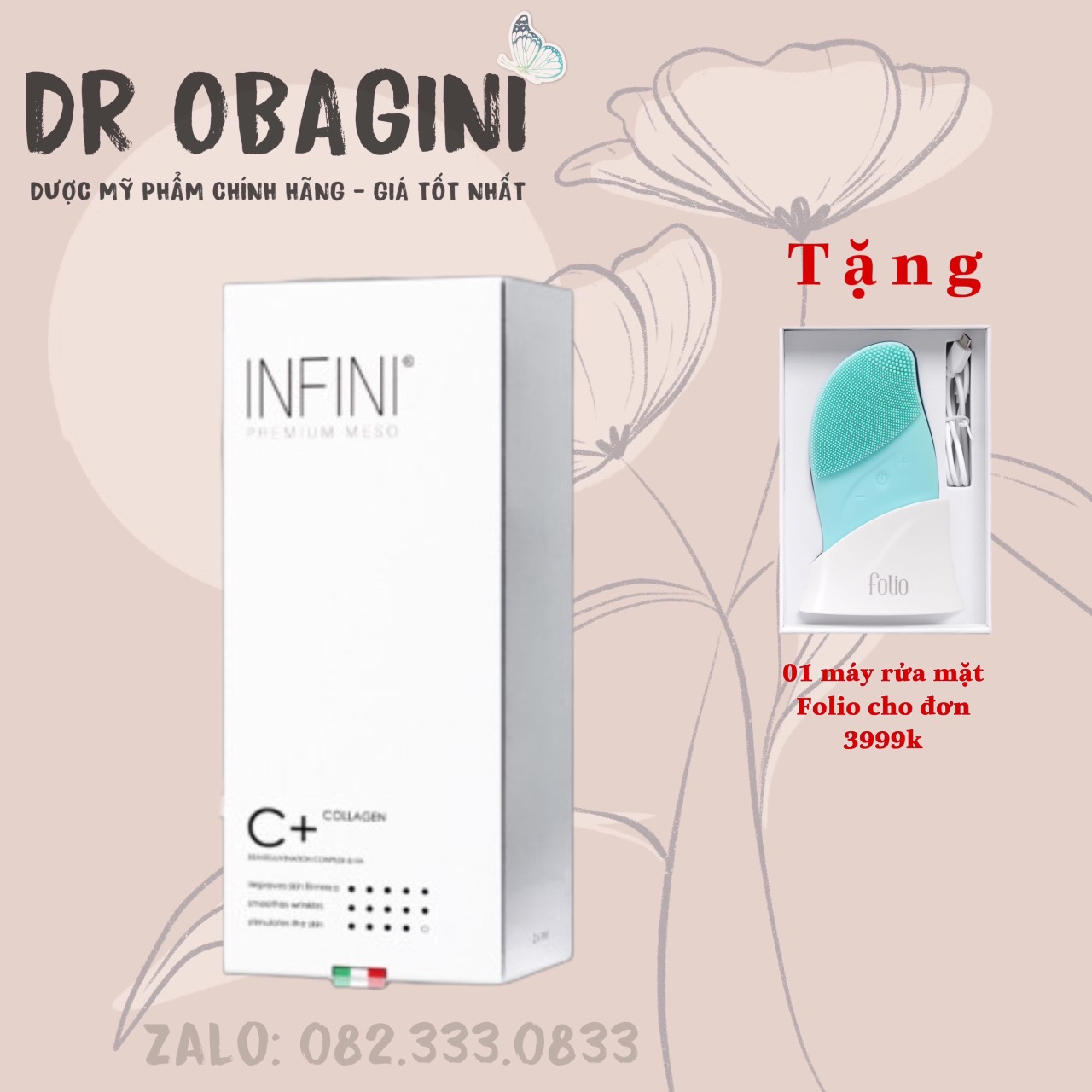 INFINI C+ Collagen - Hoạt Chất BAP Nâng Cơ, Trẻ Hóa Da Mặt Từ Ý