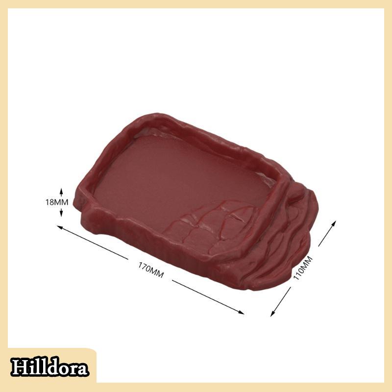 [Hilldora] Loài bò sát món ăn nước với chống trượt giả đá thang thực phẩm bát nước cho rùa thằn lằn tắc kè nhỏ vật nuôi cung cấp - 9