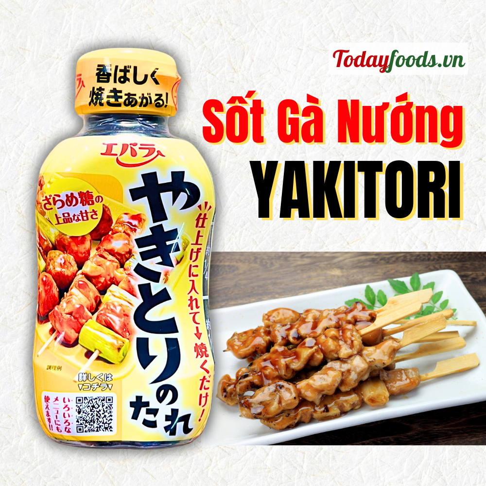 Sốt Gà Nướng YAKITORI No Tare Ebara Nhật Bản 240G | Phù hợp chế biến nhiều món ăn