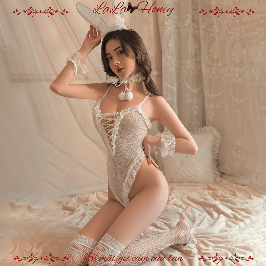CODDAE35U6Bộ Đồ Ngủ Cosplay Sexy Thỏ Bunny Gợi Cảm, Bộ Đồ Lót Bodysuit Liền Thân Cosplay Thỏ Dễ Thươ