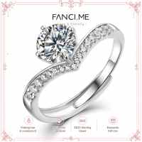 FANCIME Moissanite Princess 925 Sterling Silver Ring