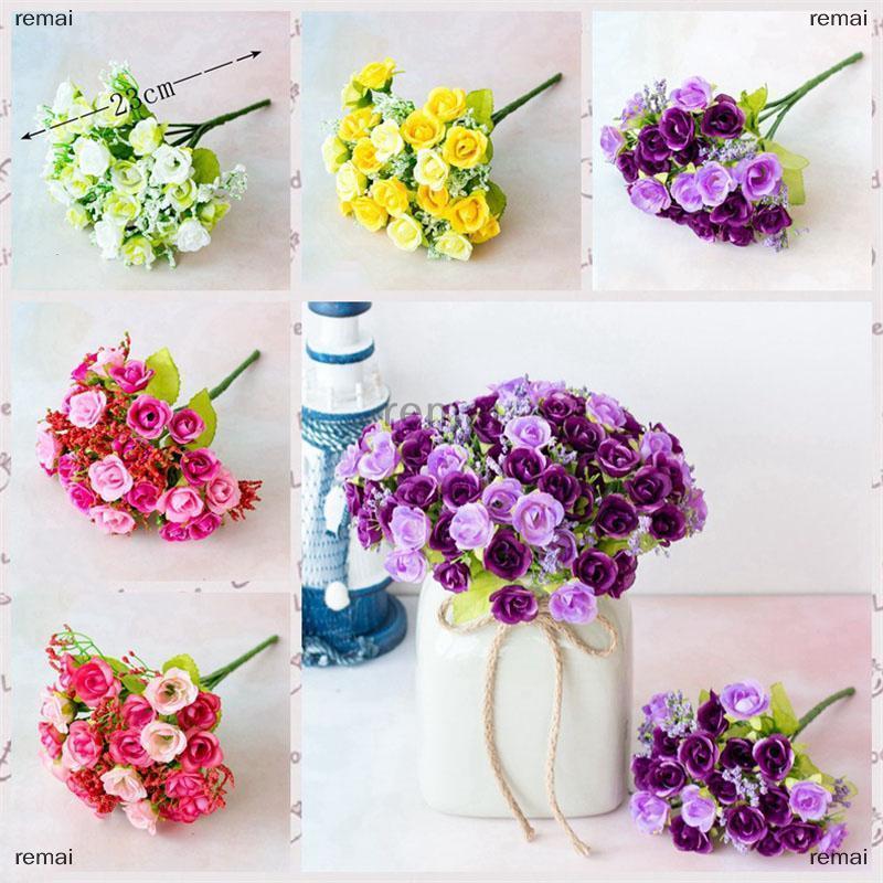 remai 21 Đầu Kim Cương Hoa Hồng 7 Ngã Ba Mùa Xuân Hoa Hồng Đám Cưới Nhỏ Trang Trí Nội Thất Nụ Hoa Nhân Tạo Hoa Nhựa Nhân Tạo Hoa