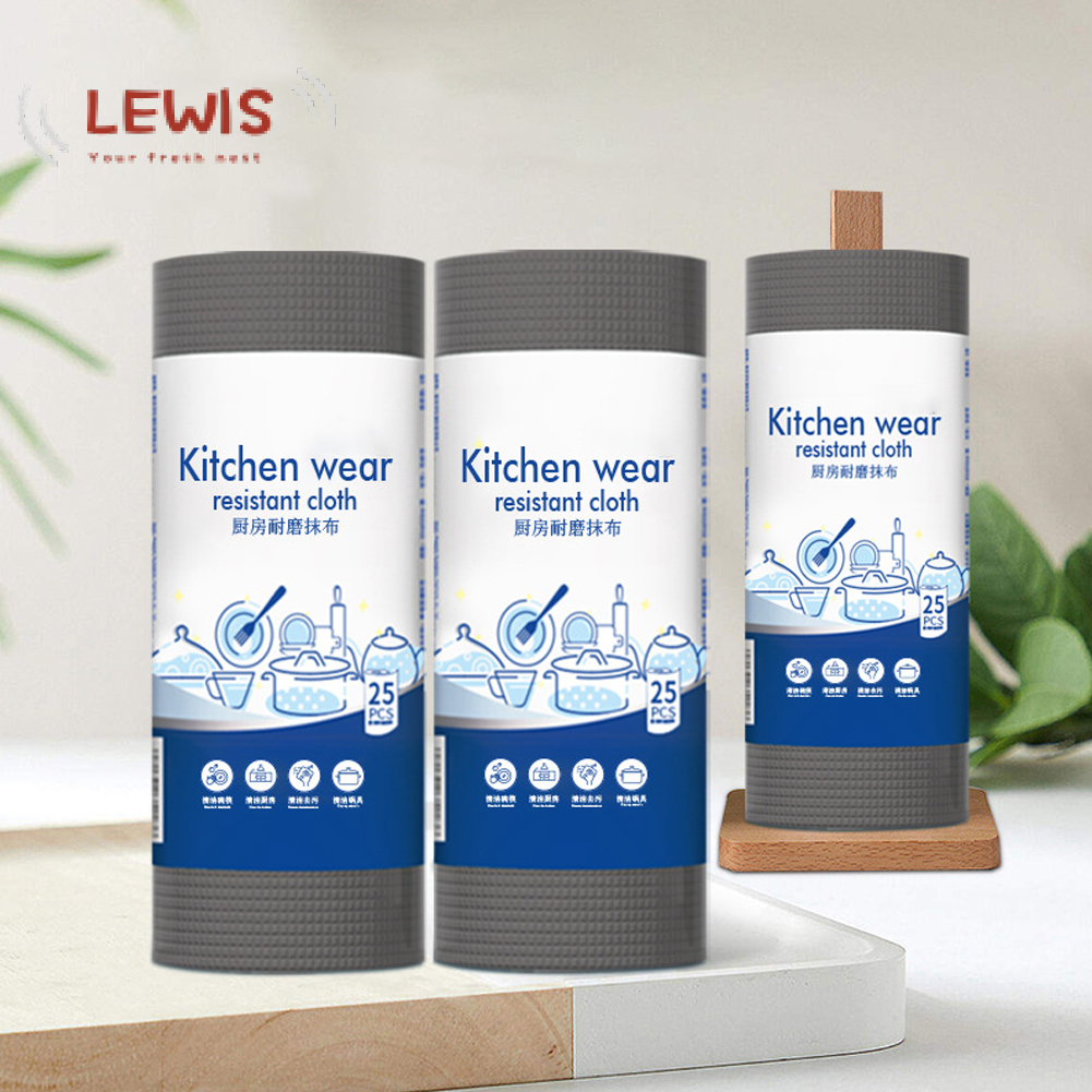 Lewis dùng một lần nhà bếp chống mòn Rag không dính dầu khăn lau đĩa dây lược hình cầu lựa chọn thay thế