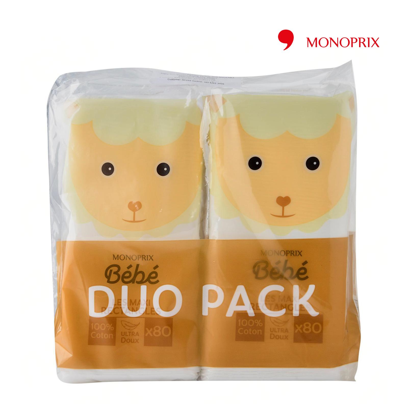 Monoprix Baby Maxi Rectangle Cotton 2 X 80