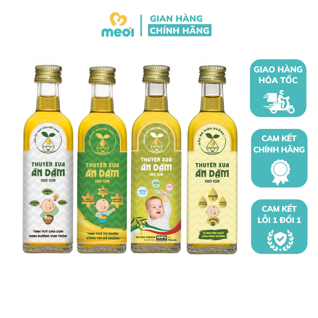 Dầu Ăn Dặm Cho Bé Nguyên Chất Thuyền Xưa