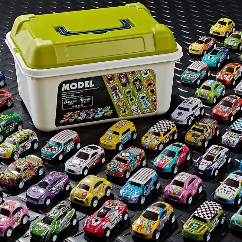 Ô tô thùng 30 cái đồ chơi các loại cho bé kèm hộp đựng, đồ chơi ô tô cho bé